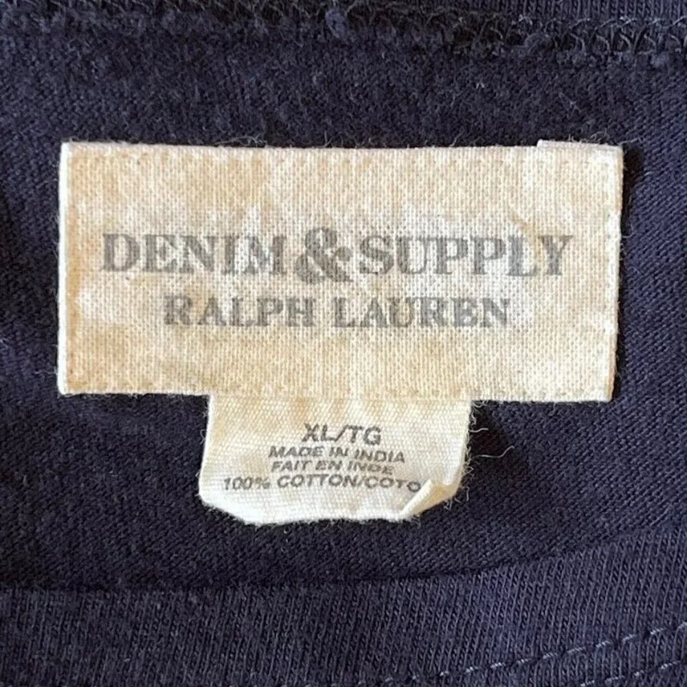 Denim & Supply Ralph Lauren Shirt Dress Stripe Boat Neck School Prep Cotton XL
